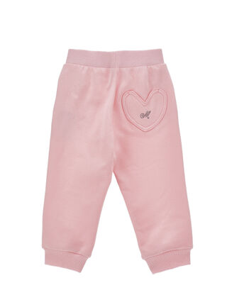Fleece joggers with heart pocket