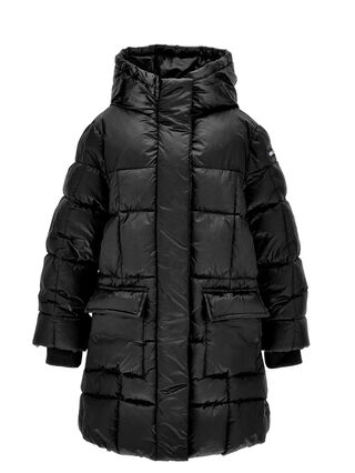 Down jacket with hood