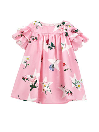 Vestido de algodón acampanado