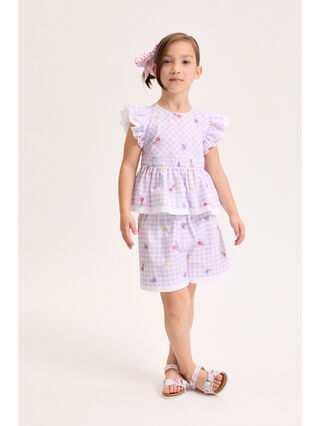 Шорты с цветочным принтом