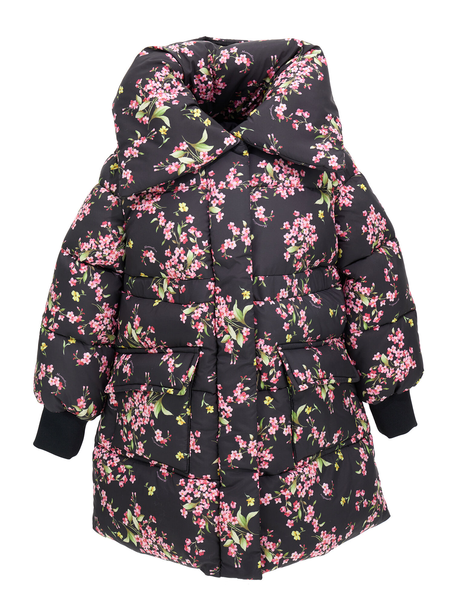 Floral down cheap coat