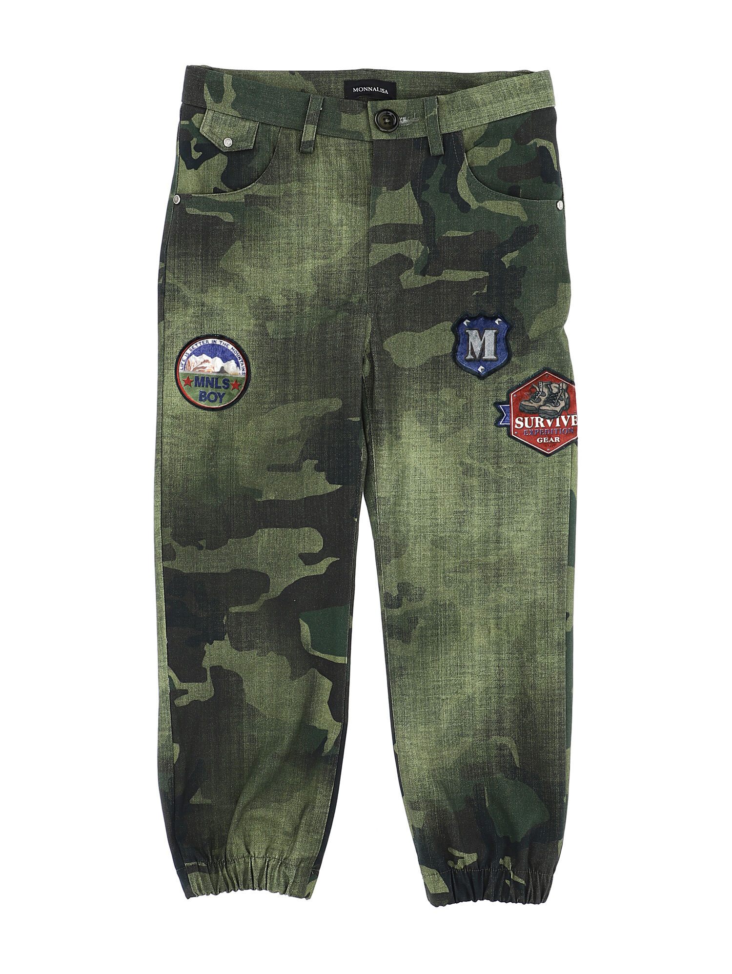 Monnalisa Bambina Abbigliamento Pantaloni e jeans Pantaloni Pantaloni militari Pantalone felpa camouflage 