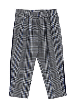 Glen plaid trousers