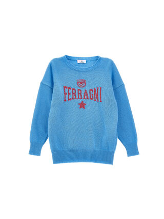 Ferragni Stretch cashmere blend maxi pullover