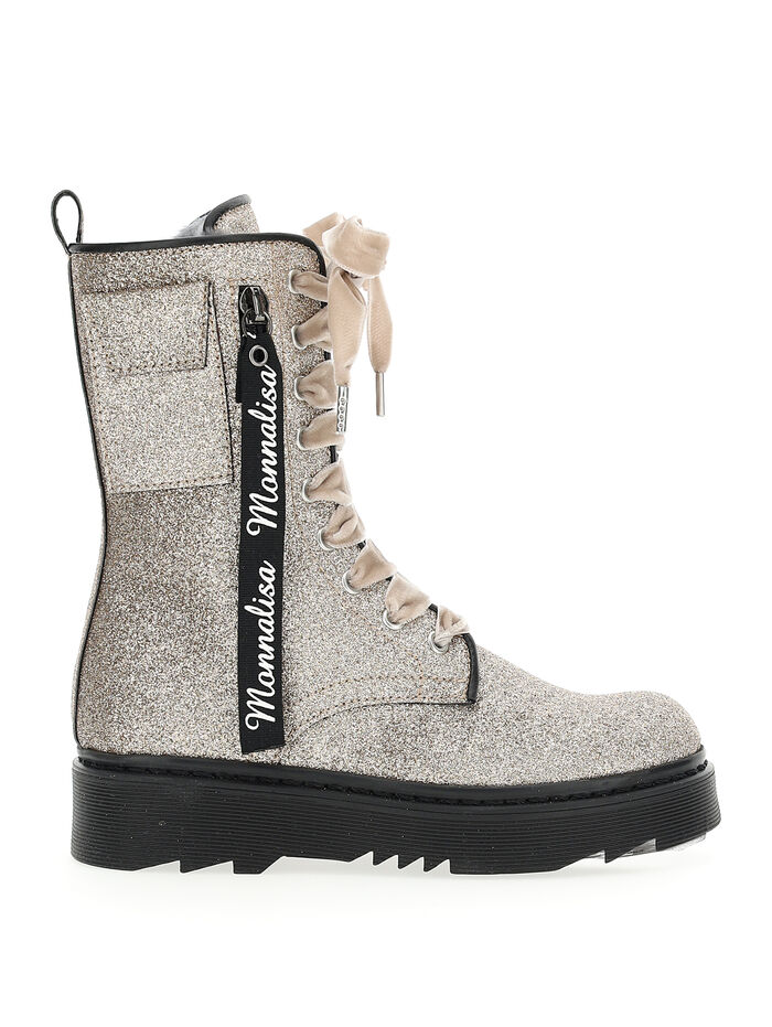 haskell glitter combat boot