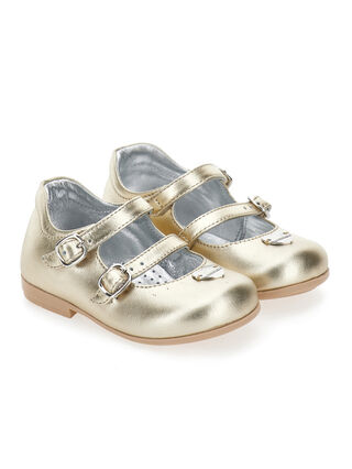 Bailarinas laminadas con correas