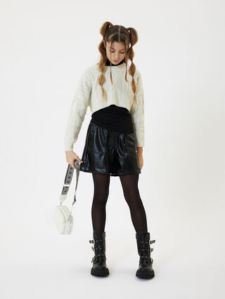 Coated fabric shorts