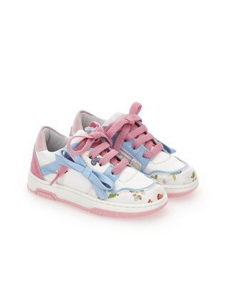 Sneakers vernice e tessuti vari