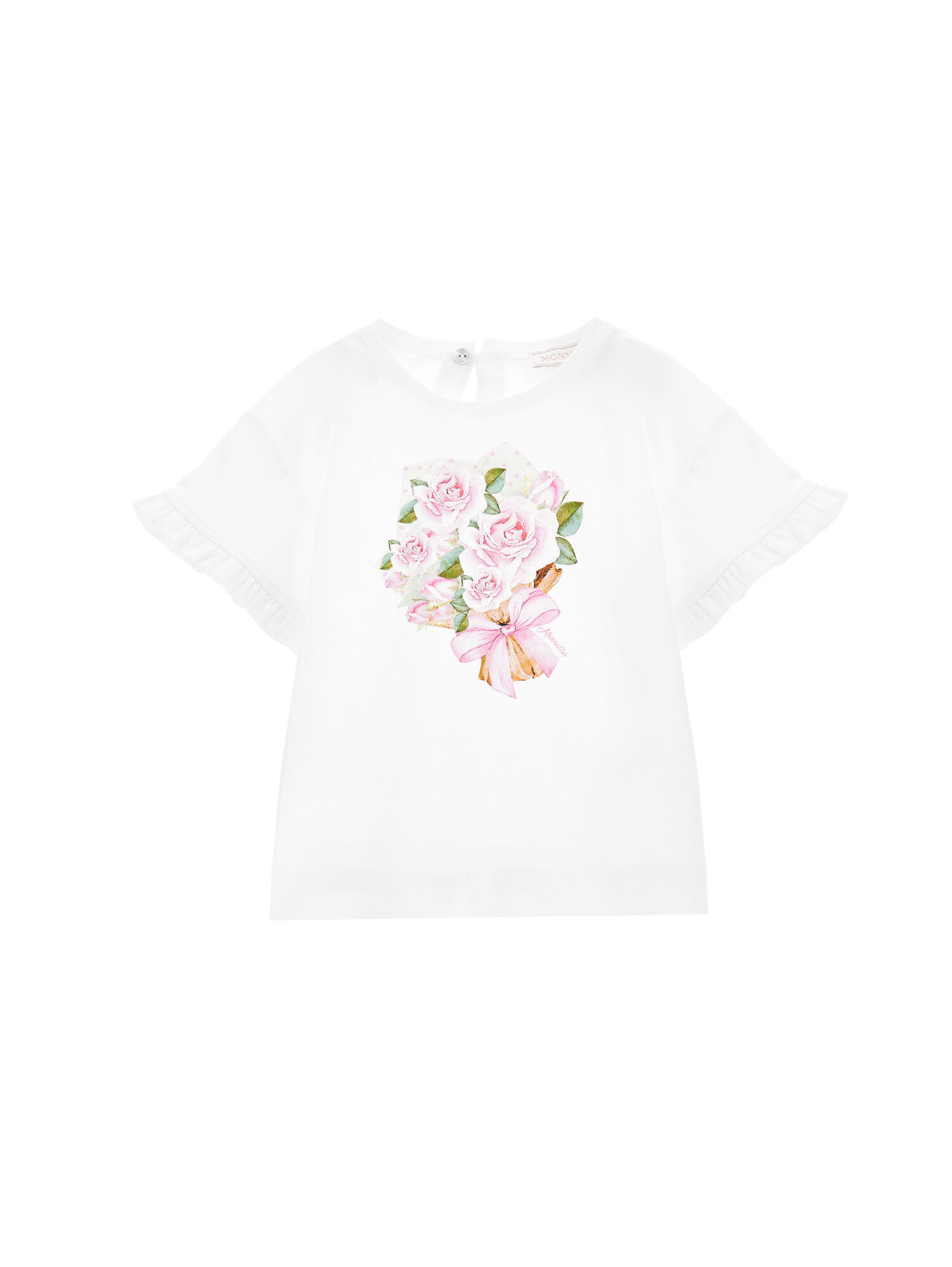 Monnalisa graphic-print crew-neck T-shirt - White