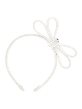 Бархатный обруч с бантом