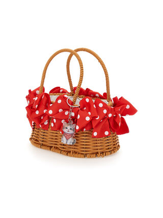 Weidenkorb mit Schleifen