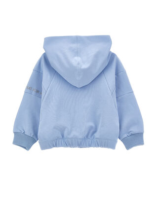 Cotton hoodie with studs