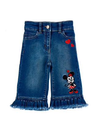 Jeans with Minnie and ruffles
