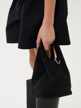 Мягкая сумка со стразами