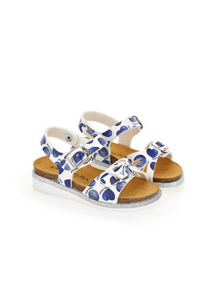 Sandale avec imprimé coeur