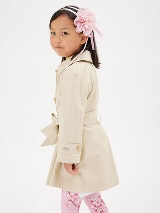 Gabardine trench coat