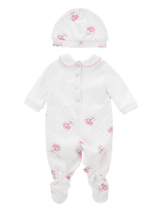 Onesie set with bonnet