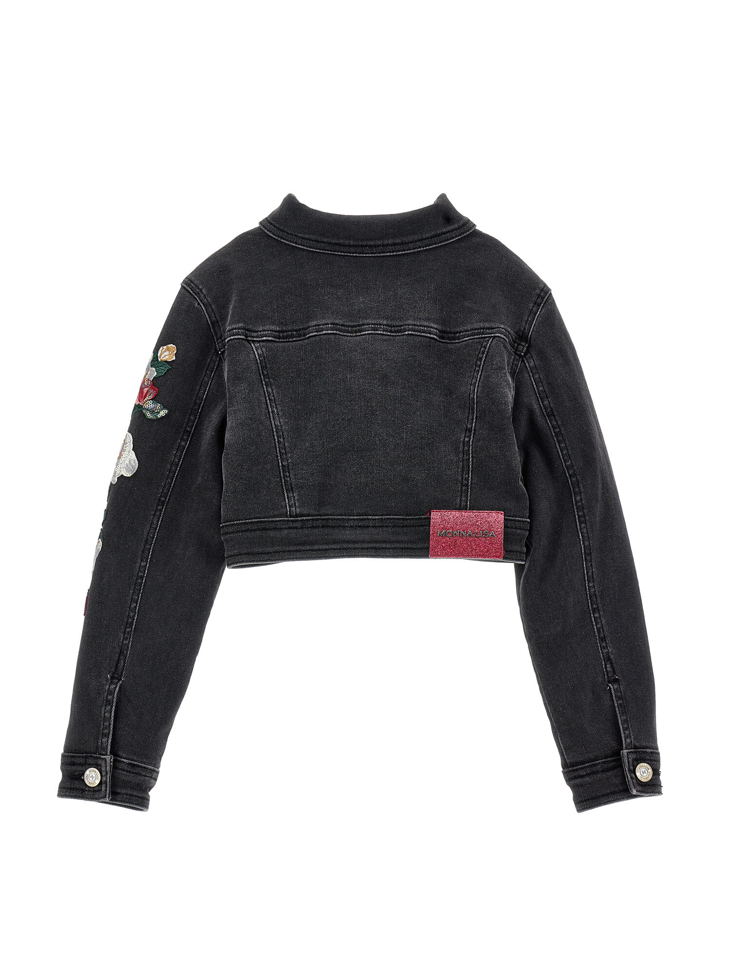Embroidered denim jacket girl Monnalisa United States