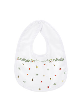 Babero de algodón estampado