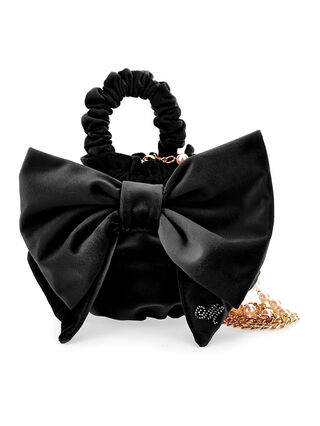 Maxi bow velvet bag