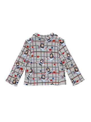 Punto Milano check jacket with aviators