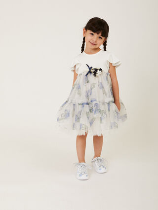 High-waisted tulle dress