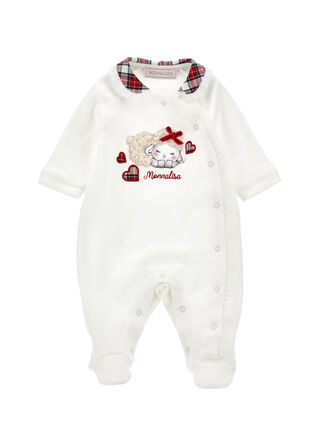 Combinaison en coton col écossais