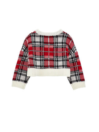 Tartan wool blend sweater