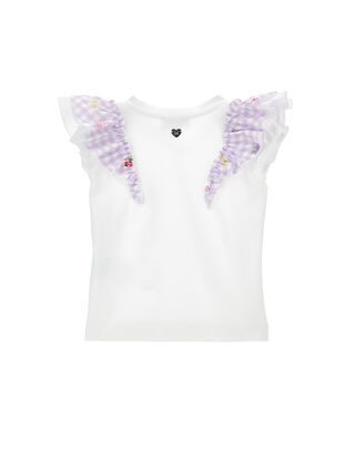 T-shirt con volants