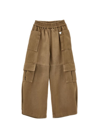 Fluid gabardine trousers