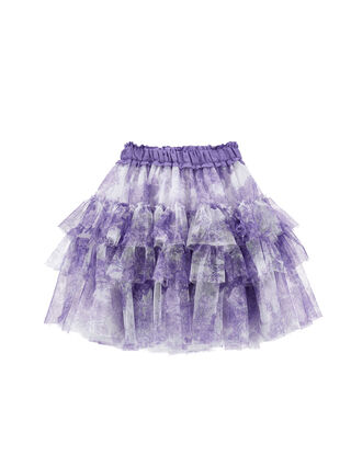 Printed tulle skirt