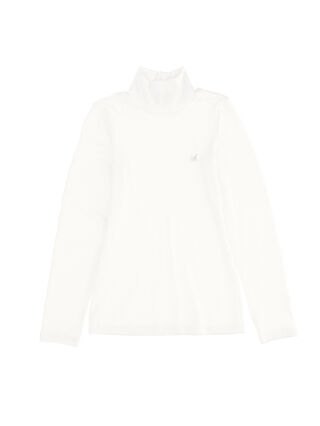 Fine ribbed viscose turtleneck