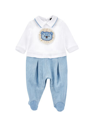 Two-tone lion playsuit
