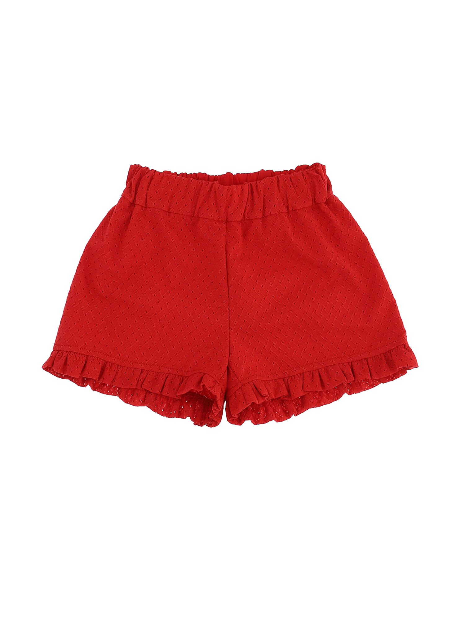 Monnalisa Girls Sport & Swimwear Sportswear Sports Shorts Broderie anglaise ruffle shorts 
