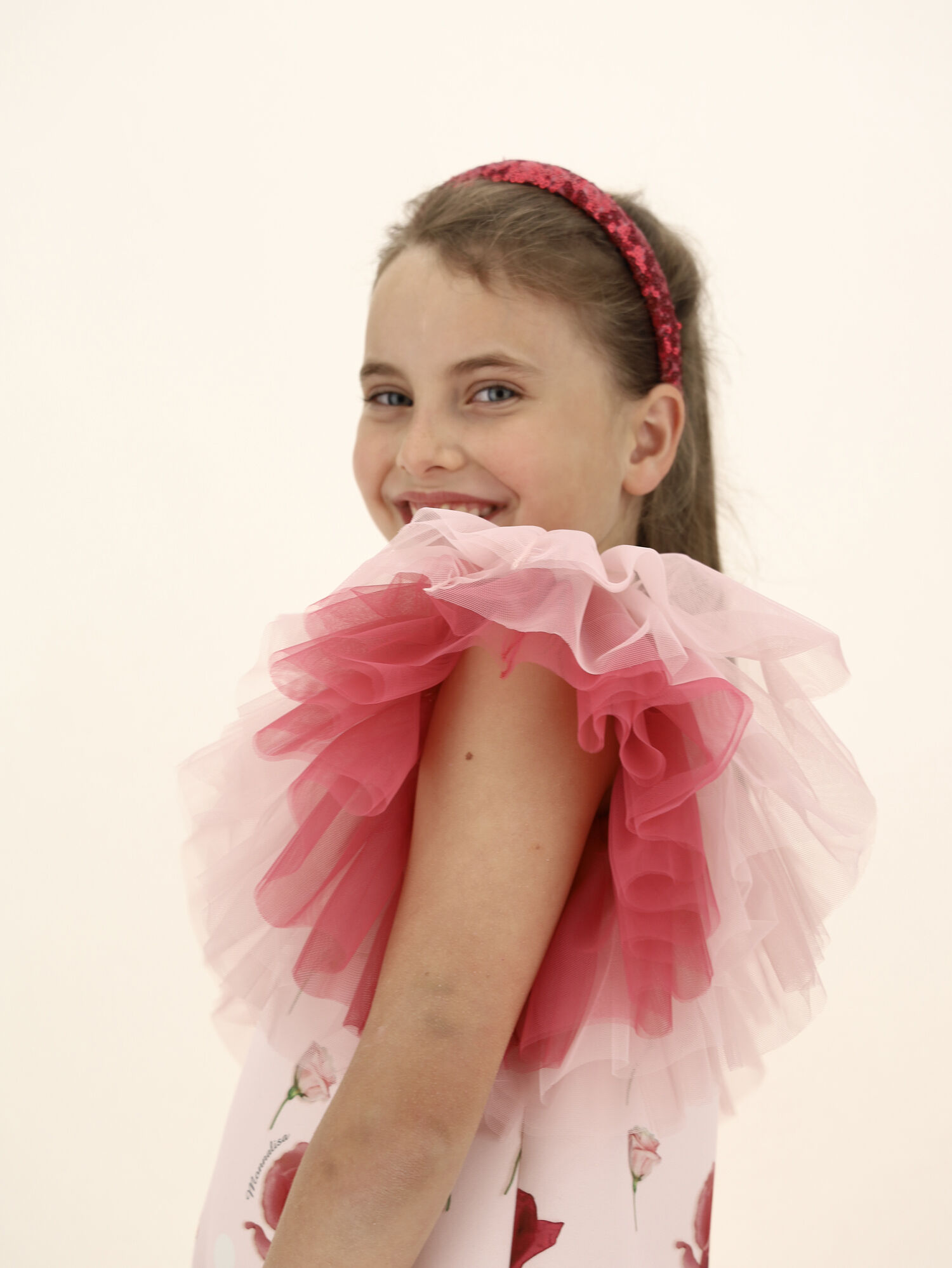 Monnalisa Bambina Accessori Accessori per capelli Cerchietto per capelli tulle e paillettes 