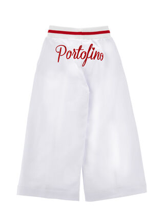 Palazzo trousers two-tone sweatshirt