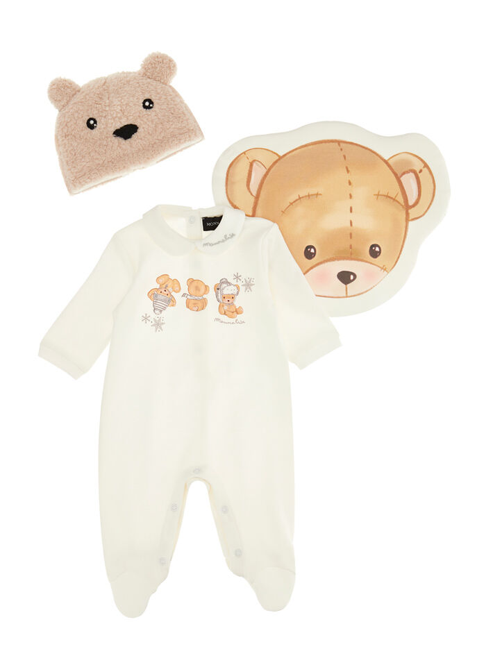 Completo neonato interlock Monnalisa Bambino Abbigliamento Completi Body e tutine 