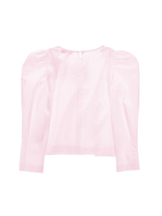 Блузка из поплина с вышитыми розами