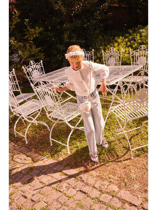 Jewel five-pocket jeans