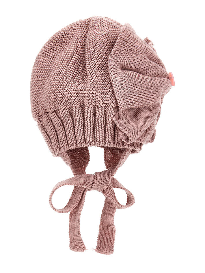 Wool hat with bow Monnalisa Girls Accessories Headwear Beanies 