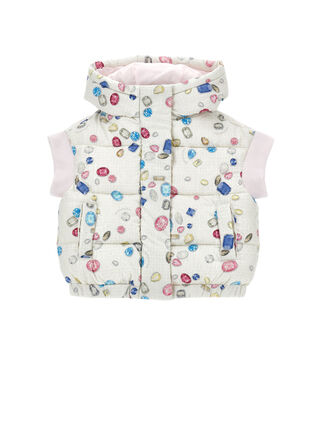 Chaleco acolchado con gemas