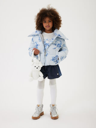 Coated fabric Bermuda shorts