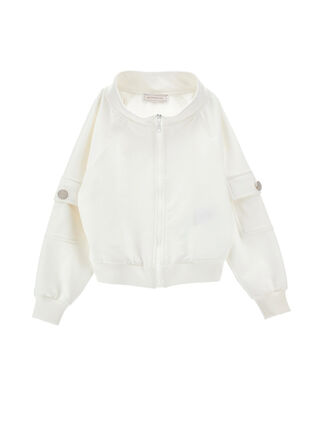 Zip-up sweatshirt with pocket