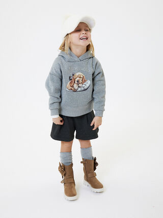 Glitter polka dot Bermuda shorts