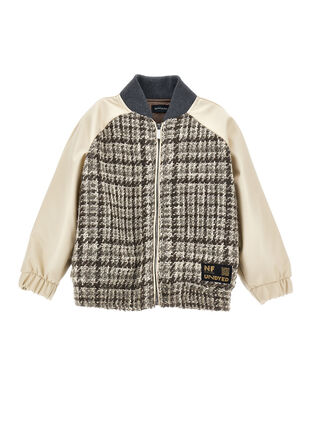 Tweed bomber jacket