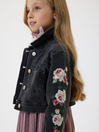 Embroidered denim jacket