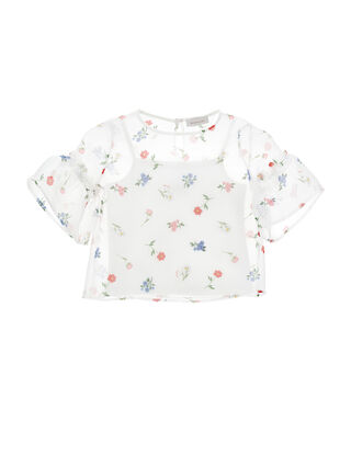 Cotton blouse with tank top