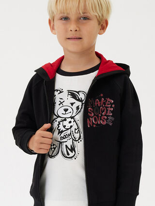 Shirt aus Biobaumwolle mit Teddybären