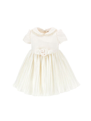 Velvet dress with lurex tulle