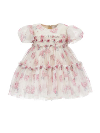 Floral tulle birthday dress